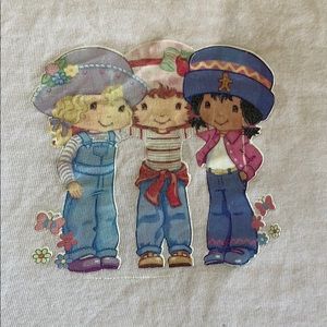 Strawberry shortcake cartoon cropped tank